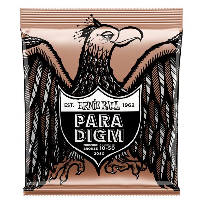 ERNIEBALL Paradigm Extra Light Phosphor Bronze Acoustic Guitar Strings 10-50 Gauge (2080)