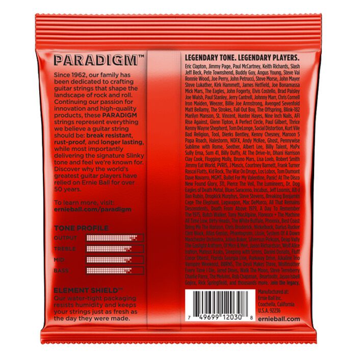 ERNIEBALL Skinny Top Heavy Bottom Slinky Paradigm 7-String Electric Guitar Strings 10-62 Gauge (2030)