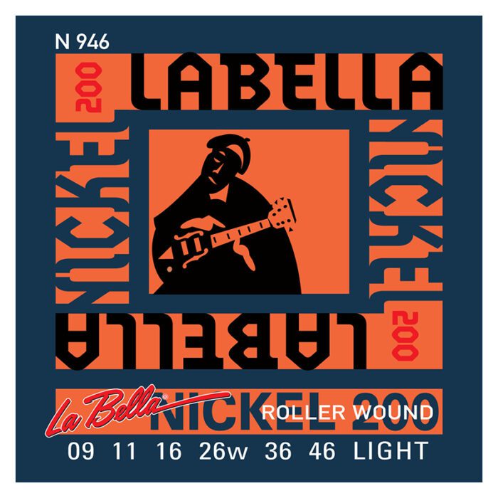 LA BELLA N946 Nickel 200 Roller Wound - Light 09-46 Electric Guitar Strings