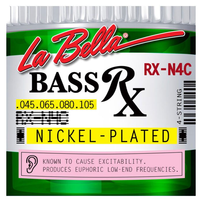 La Bella RX-N4C Rx Nickel, Bass Strings 45-65-80-105