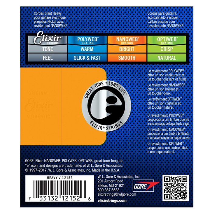 ELIXIR Nanoweb Heavy 12-52 Set (12152)