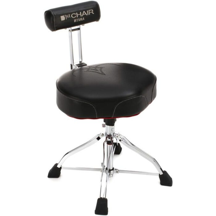 TAMA Ergo-Rider Quartet with Backrest - Black (HT741B)