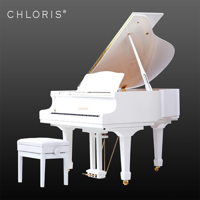 Chloris HG-152W White With Abel Hammers Grand Piano