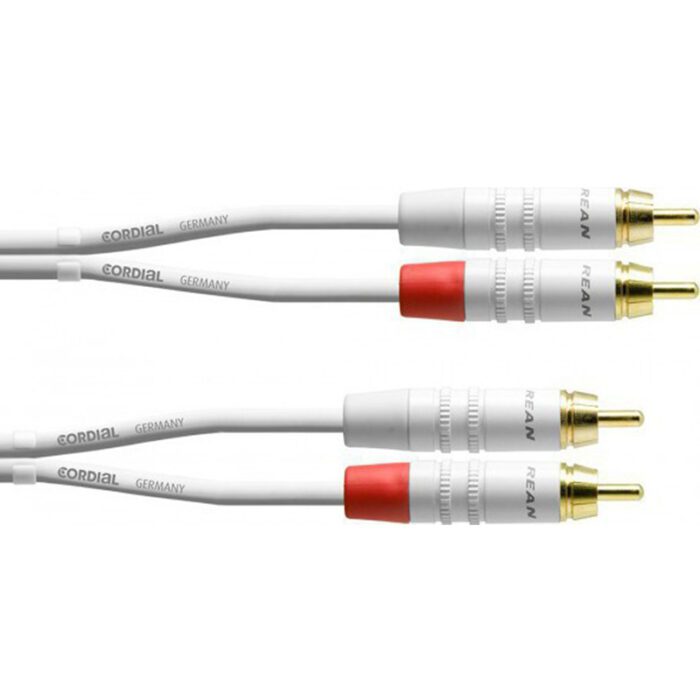 Cordial CFU 3 CC Snow Male RCA To Male RCA 3m