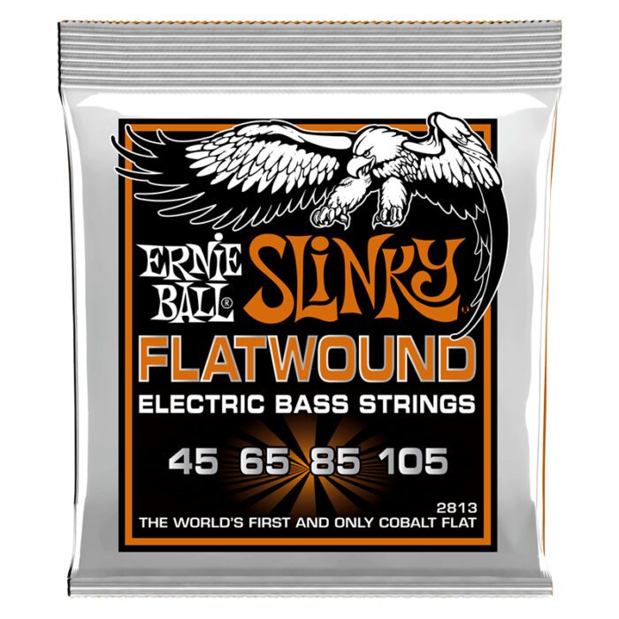 ERNIEBALL Hybrid Slinky Flatwound Electric Bass Strings 045-105 Gauge