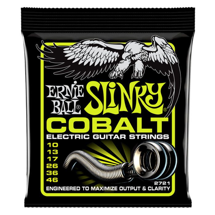 ERNIEBALL Regular Slinky Cobalt Electric Guitar Strings 10-46 Gauge