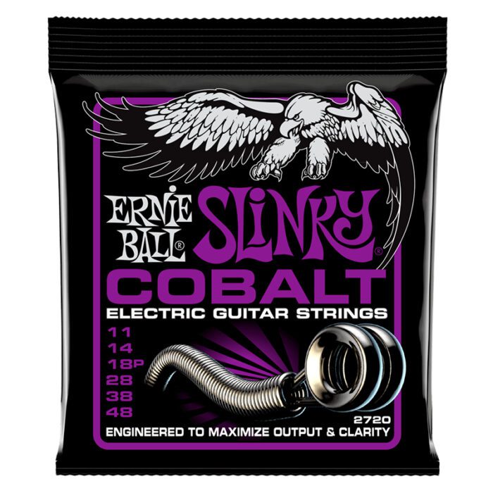 RENIEBALL Power Slinky Cobalt Electric Guitar Strings 11-48 Gauge