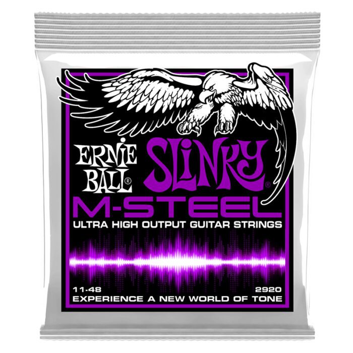 ERNIEBALL Power Slinky M-Steel Electric Guitar Strings 11-48 Gauge