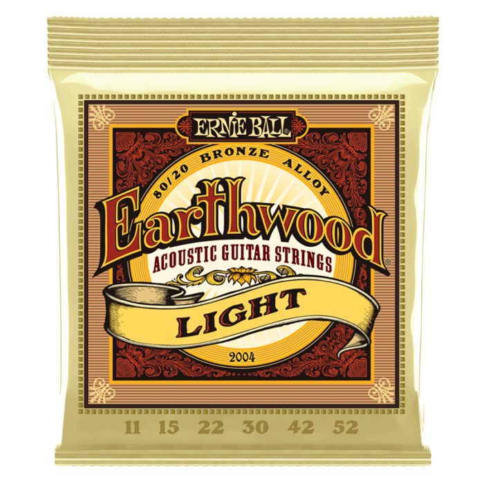 Earthwood Light 80/20 Bronze Acoustic Guitar Strings 011-052 Gauge