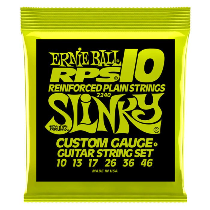 ERNIEBALL Regular Slinky RPS Nickel Wound Electric Guitar Strings 10-46 Gauge