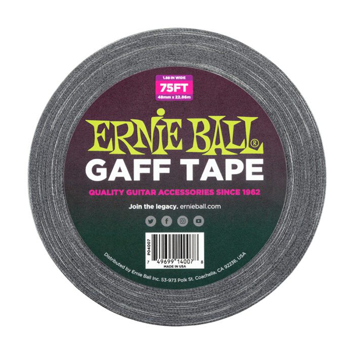 ERNIEBALL GAFF TAPE 75FT Black