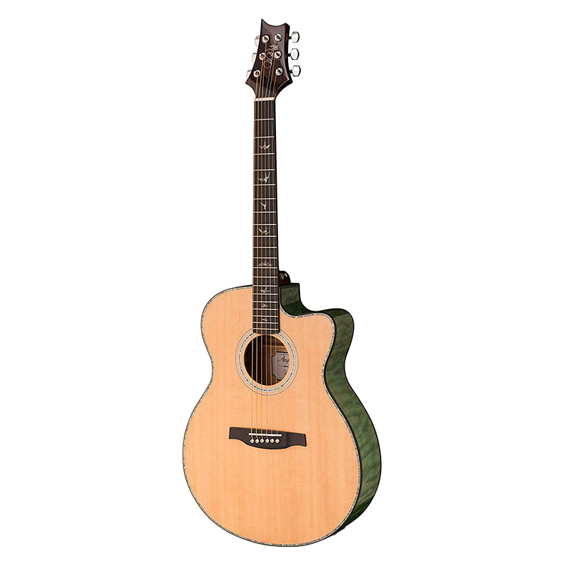 Green Acoustic Electric Guitar - Prs Paul Reed Smith Se Angelus A55e Acoustic Electric Guitar With Case Abaco Green Musicgalleryshop Com