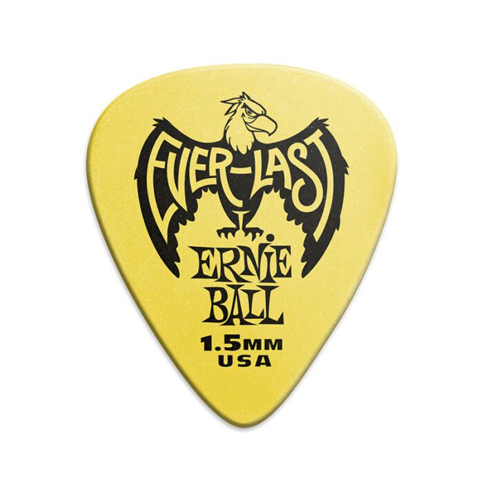 Ernie Ball 1.5mm Yellow Everlast Picks 12-Pack (P09195)