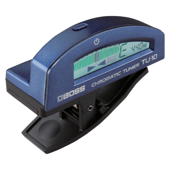 BOSS TU-10-BU Clip-On Chromatic Tuner (Blue)