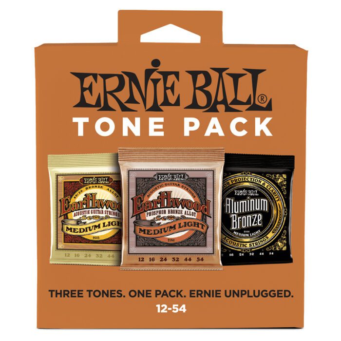 ERNIEBALL Medium Light Acoustic Tone Pack - 12-54 Gauge (P03313)