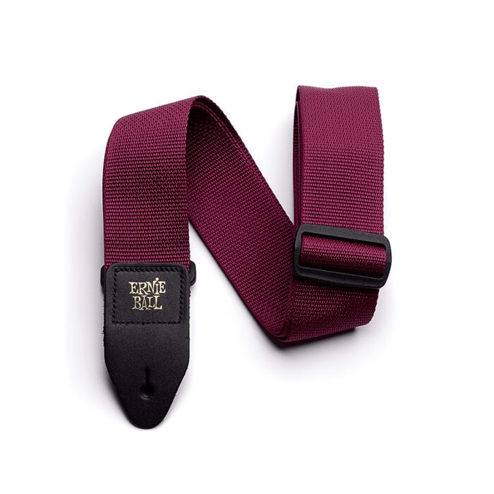 ERNIEBALL Burgundy Polypro Guitar Strap (P04047)