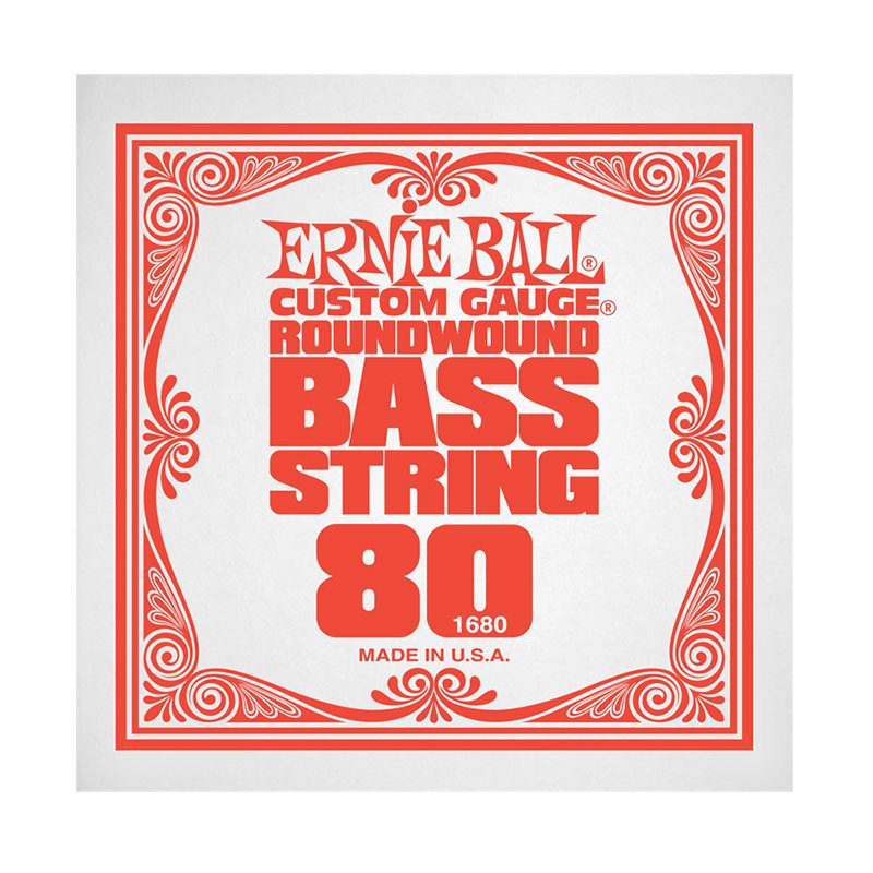 ERNIEBALL .080 Nickel Wound Electric Bass String Single (P01680)