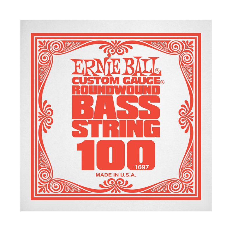ERNIEBALL .100 Nickel Wound Electric Bass String Single (P01697)