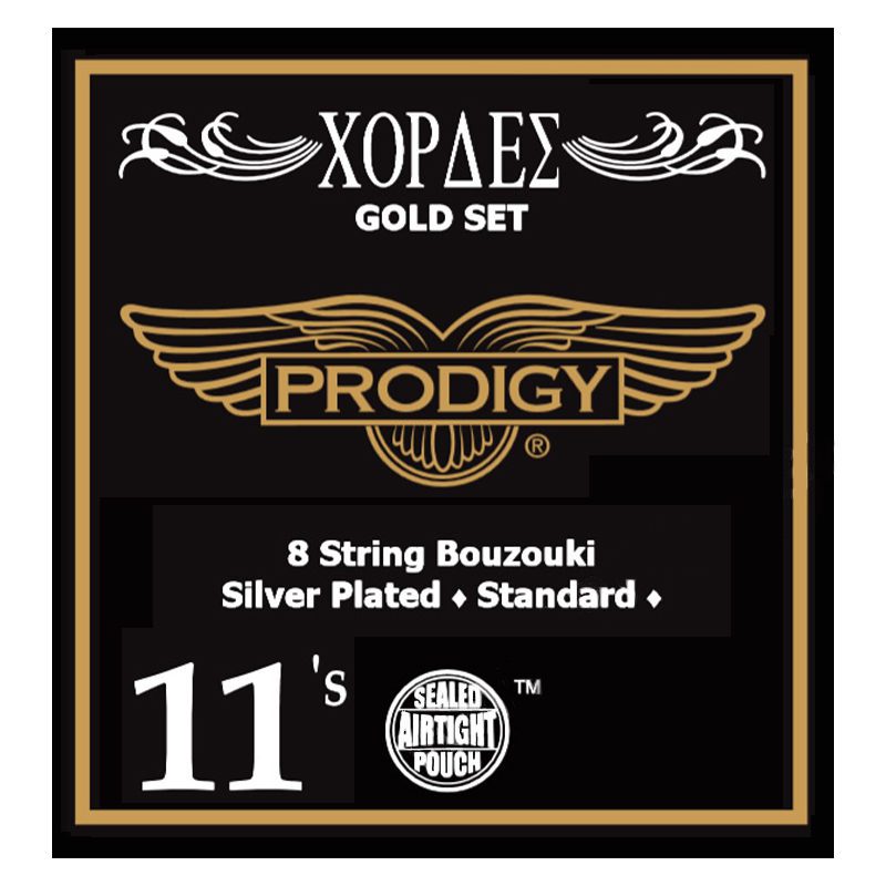 PRODIGY Gold Set 0.11's For 8 String Bouzouki