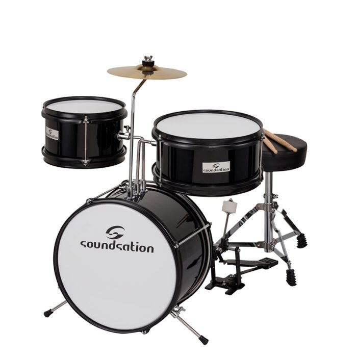 SOUNDSATION JDK313-BK Complete Junior Drumkit 3 Shells Black