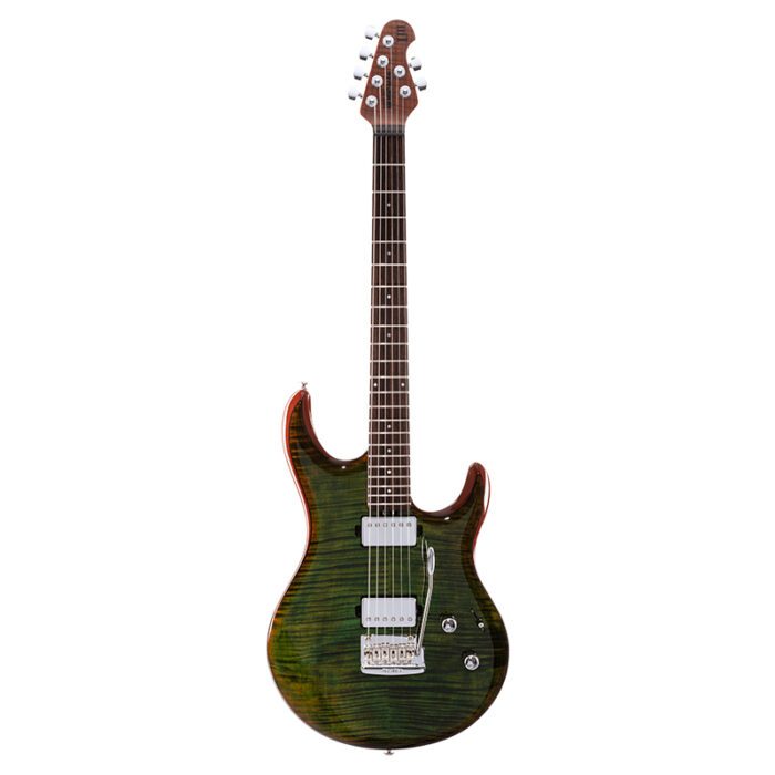 MUSICMAN Luke 3 HH Luscious Green Flame Electric Guitar