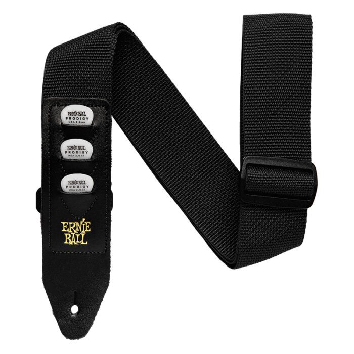 ERNIEBALL Black Pickholder Strap