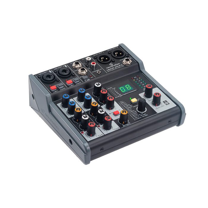 SOUNDSATION MioMix 204FX 6-Channel Professional Audio Mixer with 24-bit Digital Multi-Effect