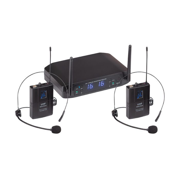 SOUNDSATION WF-U216PP UHF DOUBLE 16-Channel Wireless System With 2 Headset Mics And 2 Bodypacks