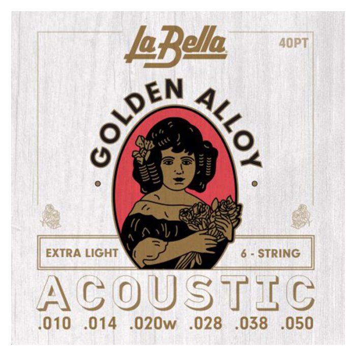 LA BELLA 40PT Golden Alloy – Extra Light