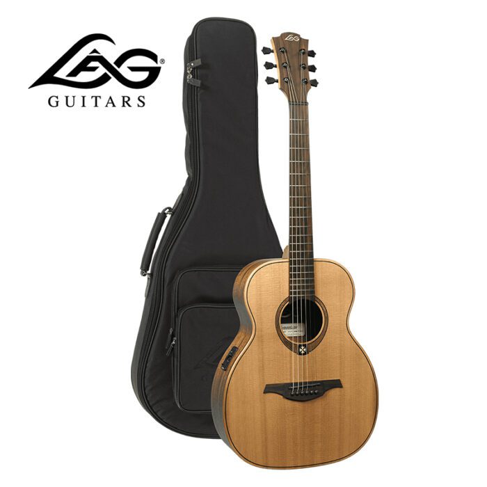 LAG TRAVEL-RCE Tramontane Travel Red Cedar Electro/Acoustic Guitar