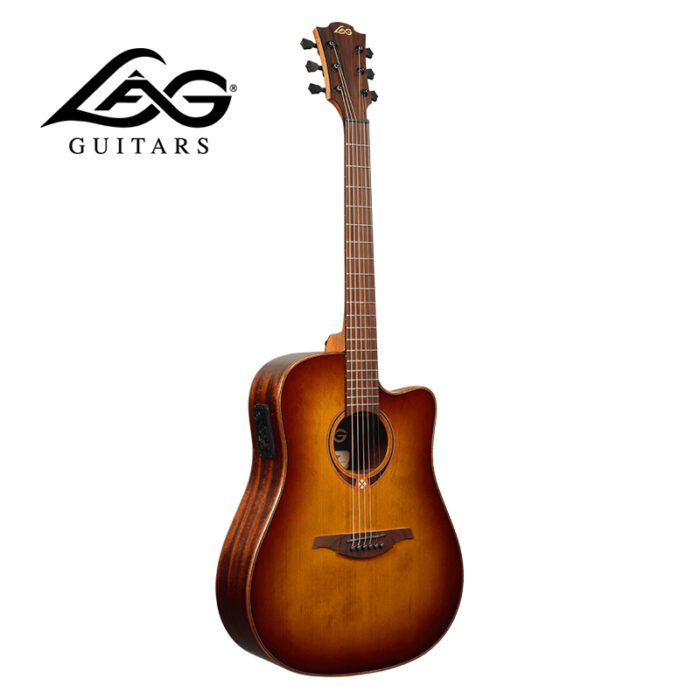 LAG T118DCE-BRS Tramontane 118 Dreadnought Cutaway Electro/Acoustic Guitar 