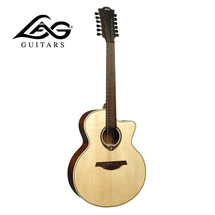 LAG T177J12CE Tramontane 177 Jumbo 12 Cordes Electro/Acoustic Guitar