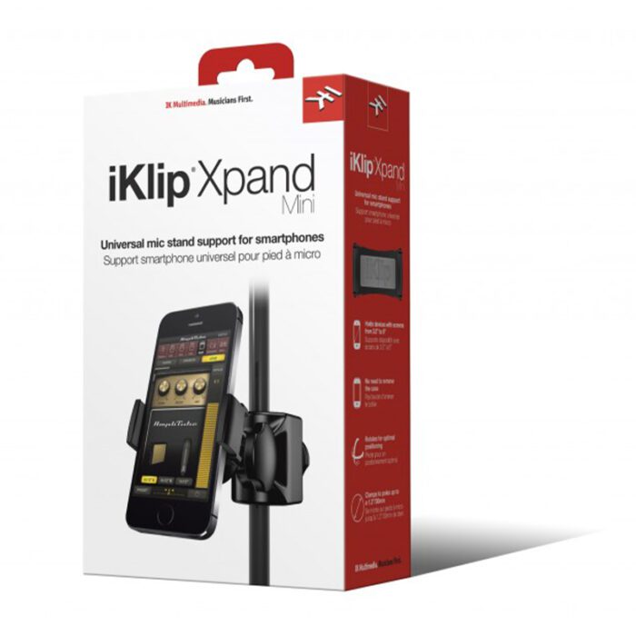 IK Multimedia iKlip Xpand Mini Universal mic stand support for iPhone, iPod touch and smartphones