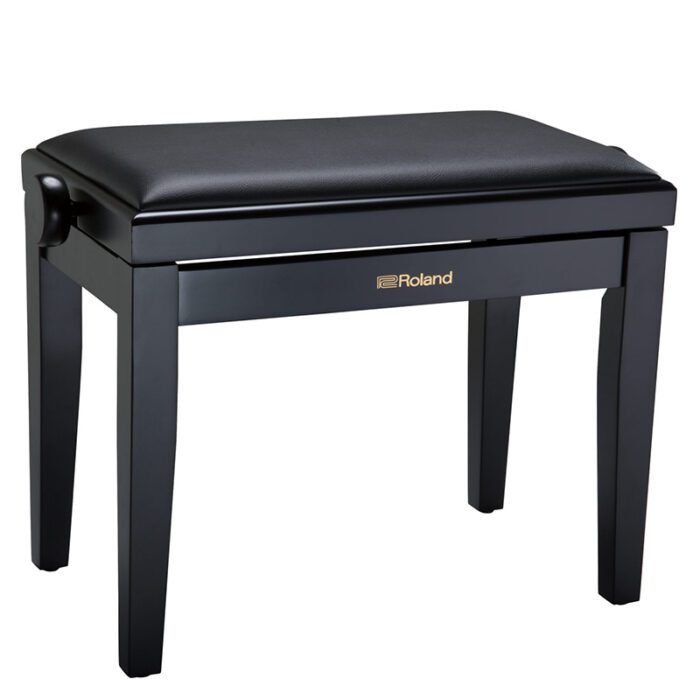 ROLAND RPB-200BK Satin Black Piano Bench With Cushioned Seat