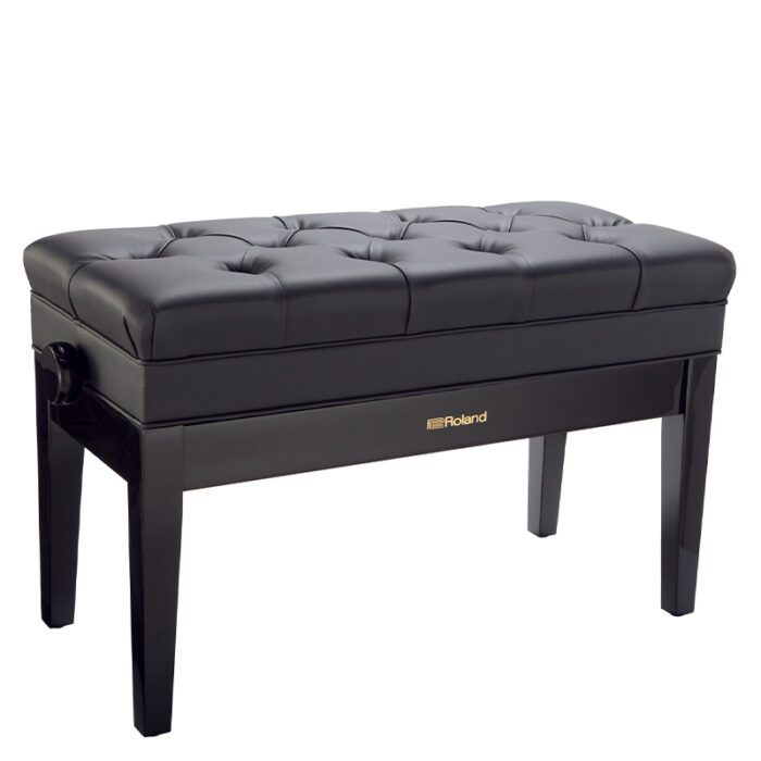 ROLAND RPB-D500PE Polished Ebony Duet Piano Bench With Storage