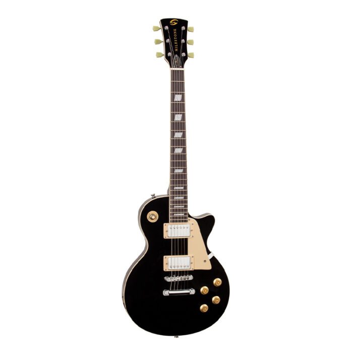 SOUNDSATION [MILESTONE-PRO BK] Arch Top Cutaway Electric Guitar With 2 Humbuckers And Set-in Neck