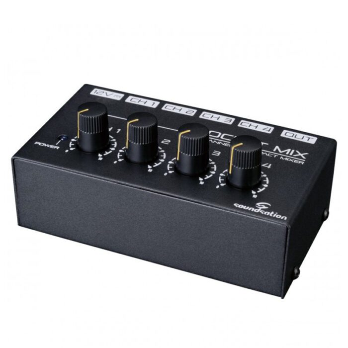 SOUNDSATION [POCKET-MIX] 4 Channel Mini Mixer With Power Supplier