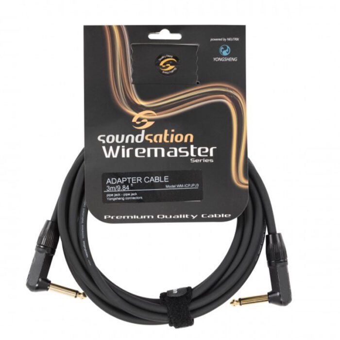 SOUNDSATION WM-ICPJPJ3 Unbalanced Instrument Cable 6.3mm Jack Angled