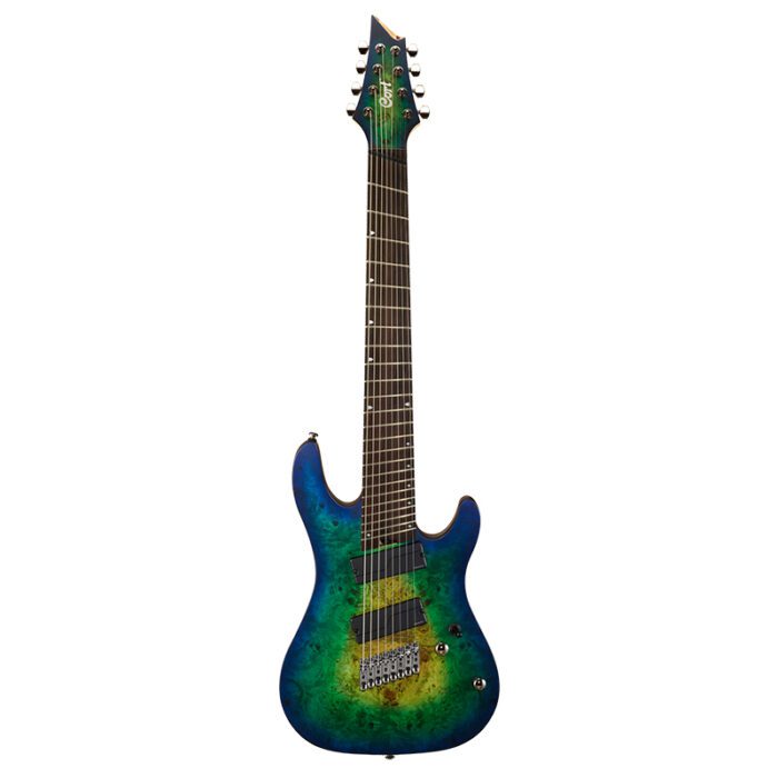 Cort KX508MS II Marina Blue Burst 8-String Multiscale Electric Guitar