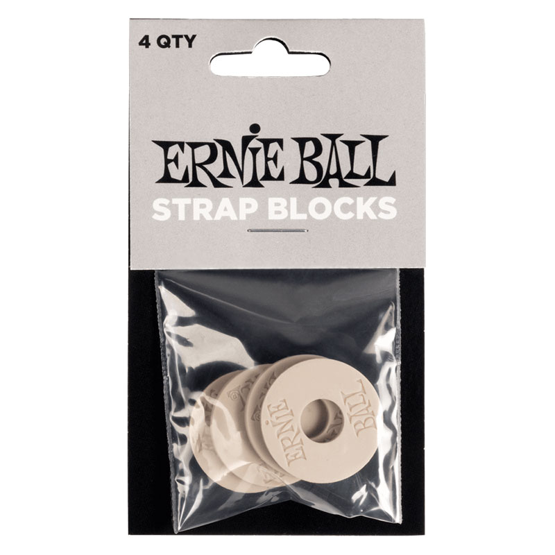 ERNIE BALL Strap Blocks - Gray - 4 Pack
