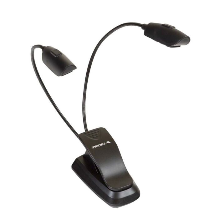 PROEL Two Gooseneck Led Lamp With 6 Leds Black