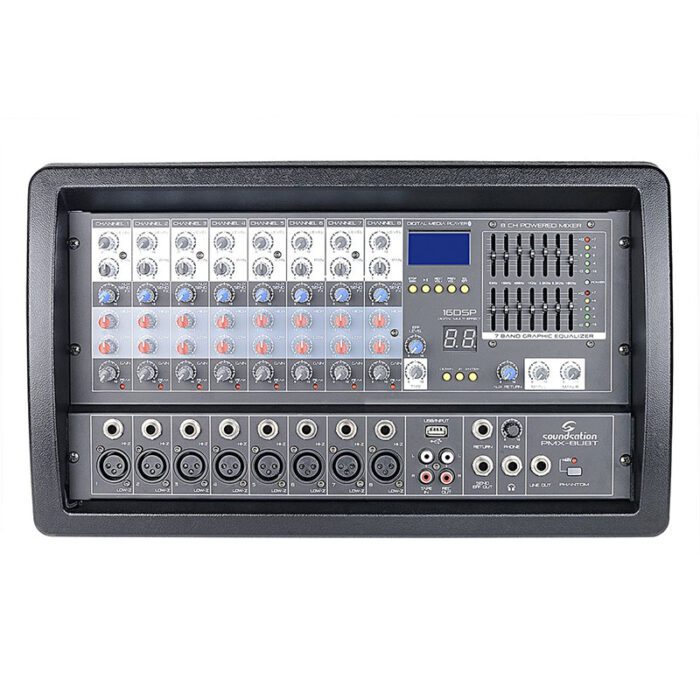 SOUNDSATION [PMX-8UBT] 8-Channels 300W Max. Powered Mixer With Bluetooth™, Effects And MP3 Player