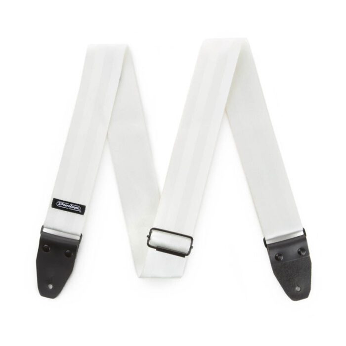 Dunlop DST7001WH Deluxe Seatbelt White Strap