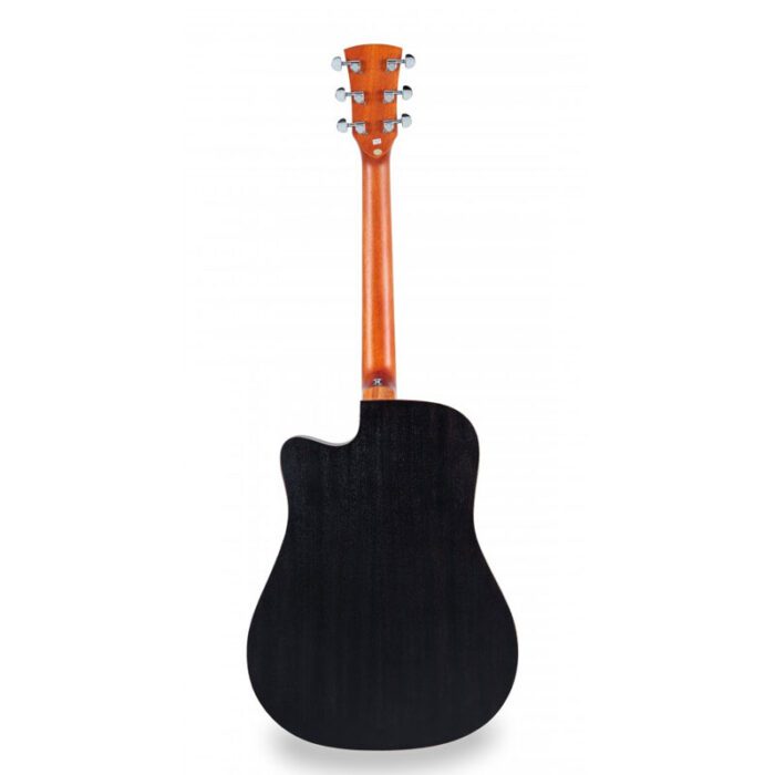 SOUNDSATION [EDGE ST DNCE-TBK] Dreadnought Cutaway Acoustic Guitar With Mahogany Armrest And Preamp