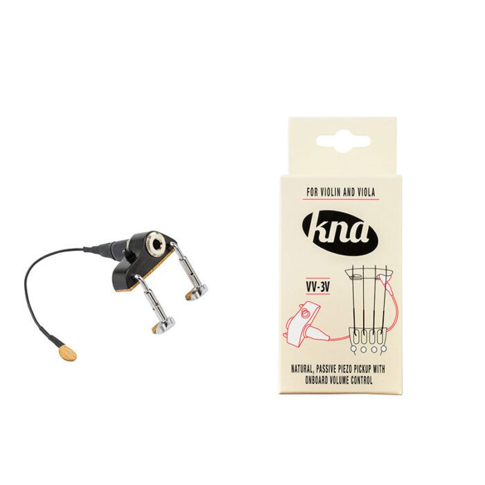 KNA VV-3V Portable Piezo Pickup For Violin And Viola With Volume Control