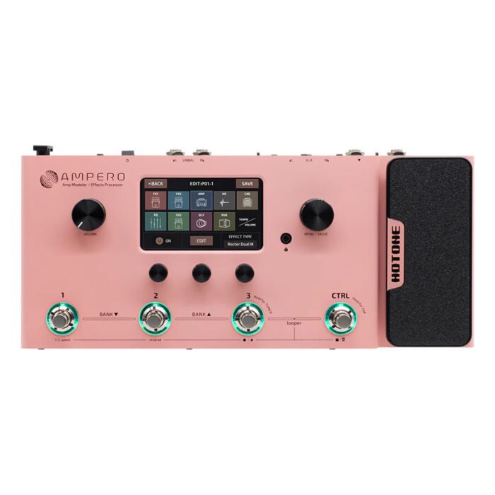 Hotone Ampero Pink Limited Edition AMP Modelling Processor Pedal MP-100PK