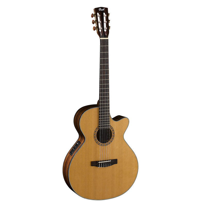 CORT CEC7-NAT [Natural Glossy] Crossover Spanish-Style Nylon-String Electro/Classical Guitar