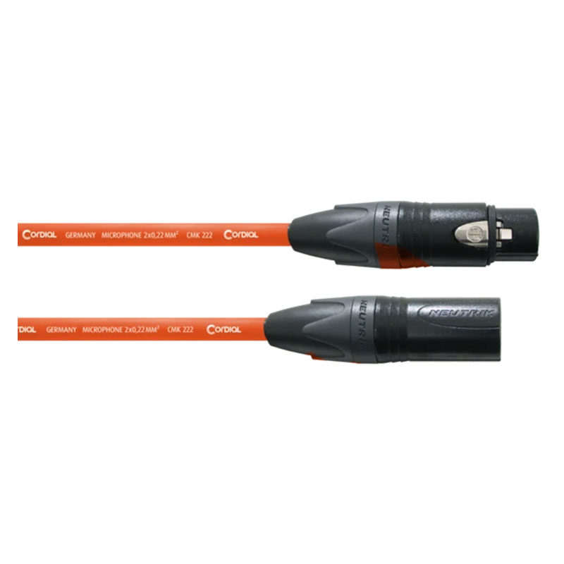 CORDIAL CPM10FM-OR Microphone Cable 10m Orange