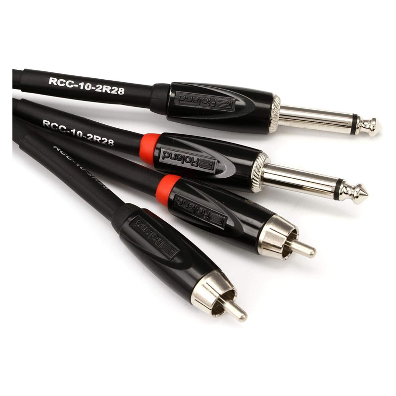ROLAND RCC-10-2R28 DUAL RCA- TO JACKS , 3METERS CABLES