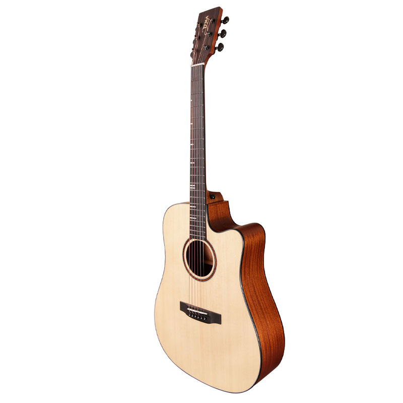 TYMA HG-350S Electro/Acoustic Solid Sitka Spruce Top Guitar With Bag And EQ Fishman Sonitone GT2